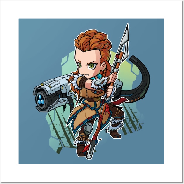 Horizon Zero Dawn Aloy Chibi Wall Art by Xar623